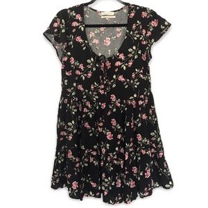 Urban Outfitters Country Rose Bud Print Mini Dress